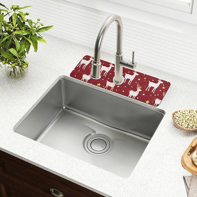 Kitchen Sink Splash Guard 1 PC 30 Inch Sink Faucet Mat Splash Guard