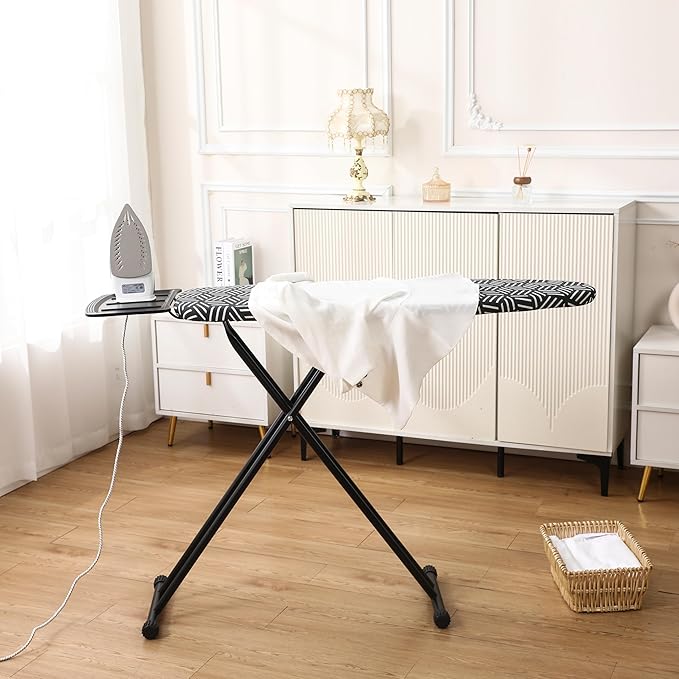 caius Ironing Board, Height Adjustable Heavy Duty Metal Iron Board