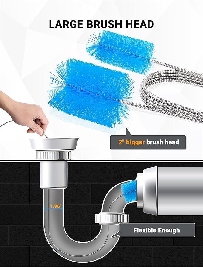 Flexible Long Drain Brush Tool