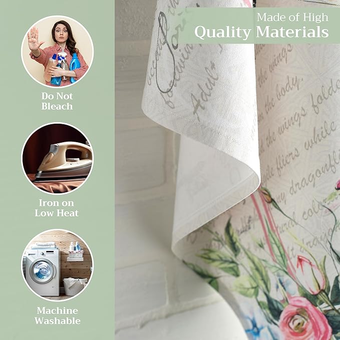 Maison d' Hermine Kitchen Towels Set of 2 100% Cotton 27.50" x 20" Reusable