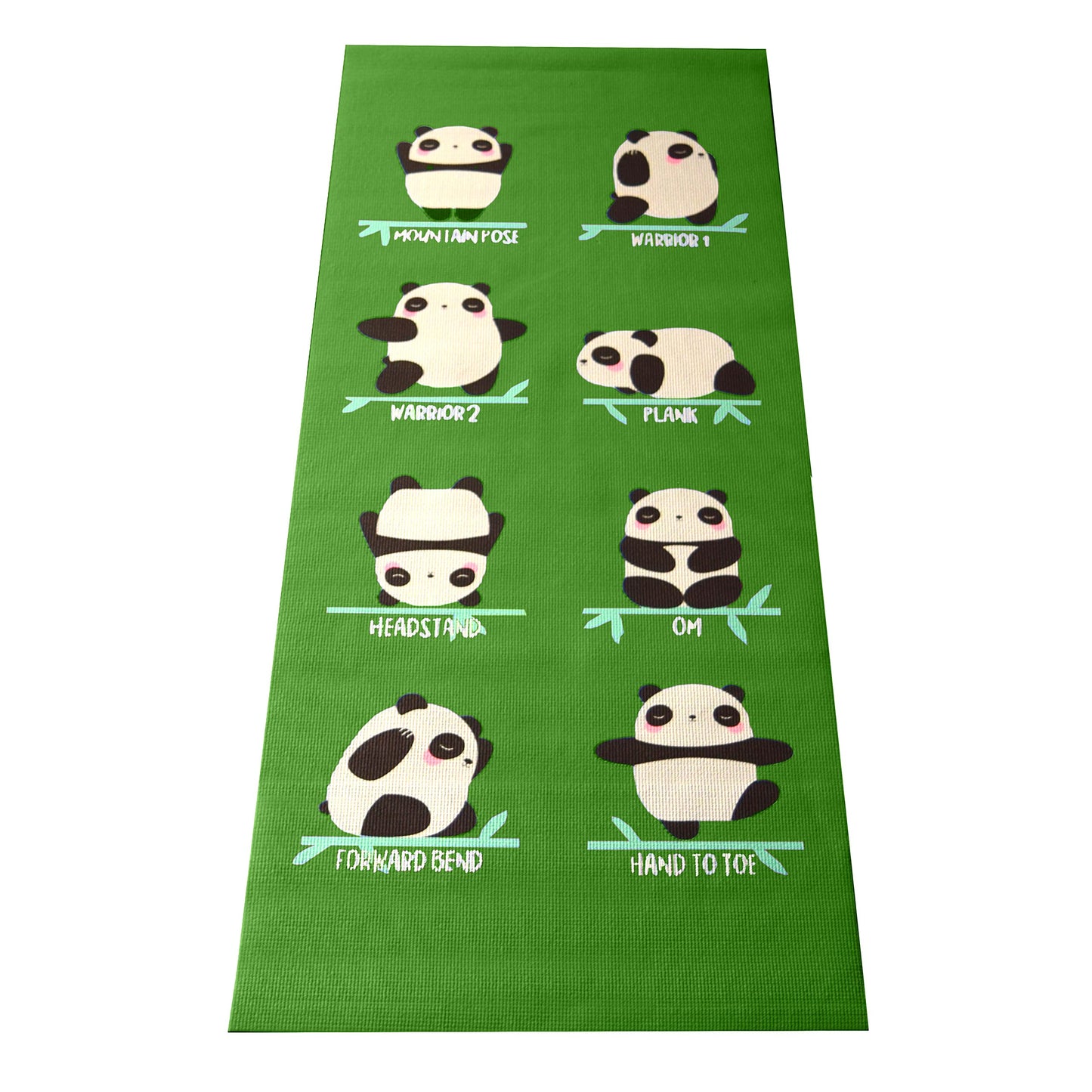 Bean Products Yoga Mat for Exercise - Non Slip Thick Comfortable Workout Floor Mat for Adults and Kids - Eco Friendly Foldable Yoga Mat for Yoga, Pilates, Gym and Stretching