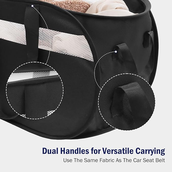 Collapsible Laundry Baskets, Foldable Tear Proof Pop Up Hamper
