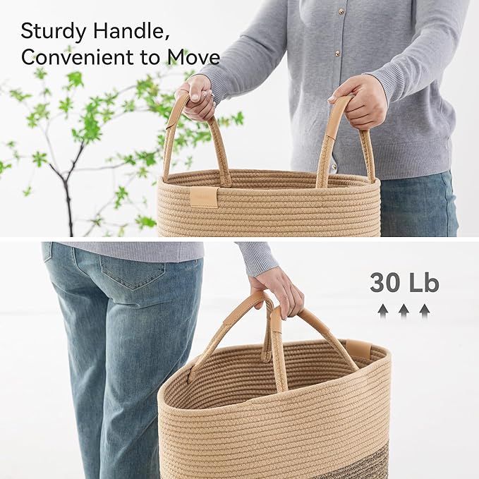 62L Striped Laundry Hamper