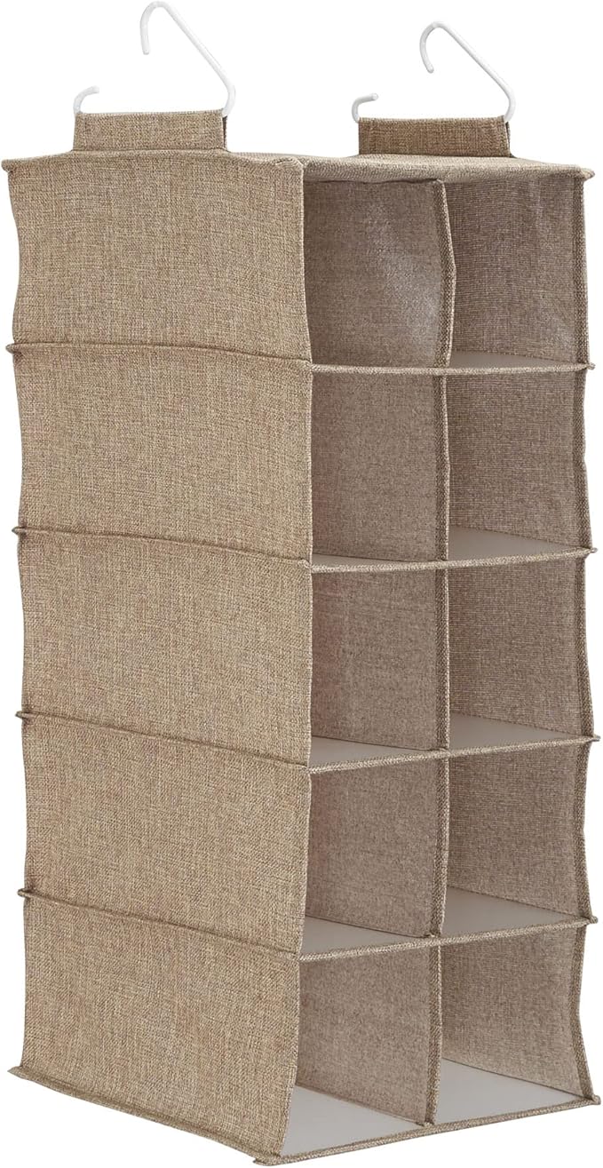 Household Essentials 10 Pocket Hanging Shoe Closet Organizer