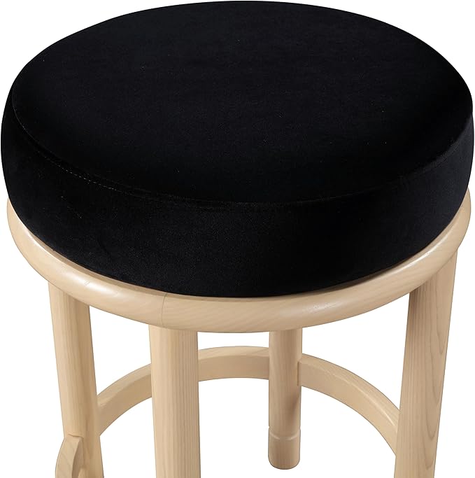 Meridian Furniture 976Black-C Monette Collection Art Deco Counter Stool