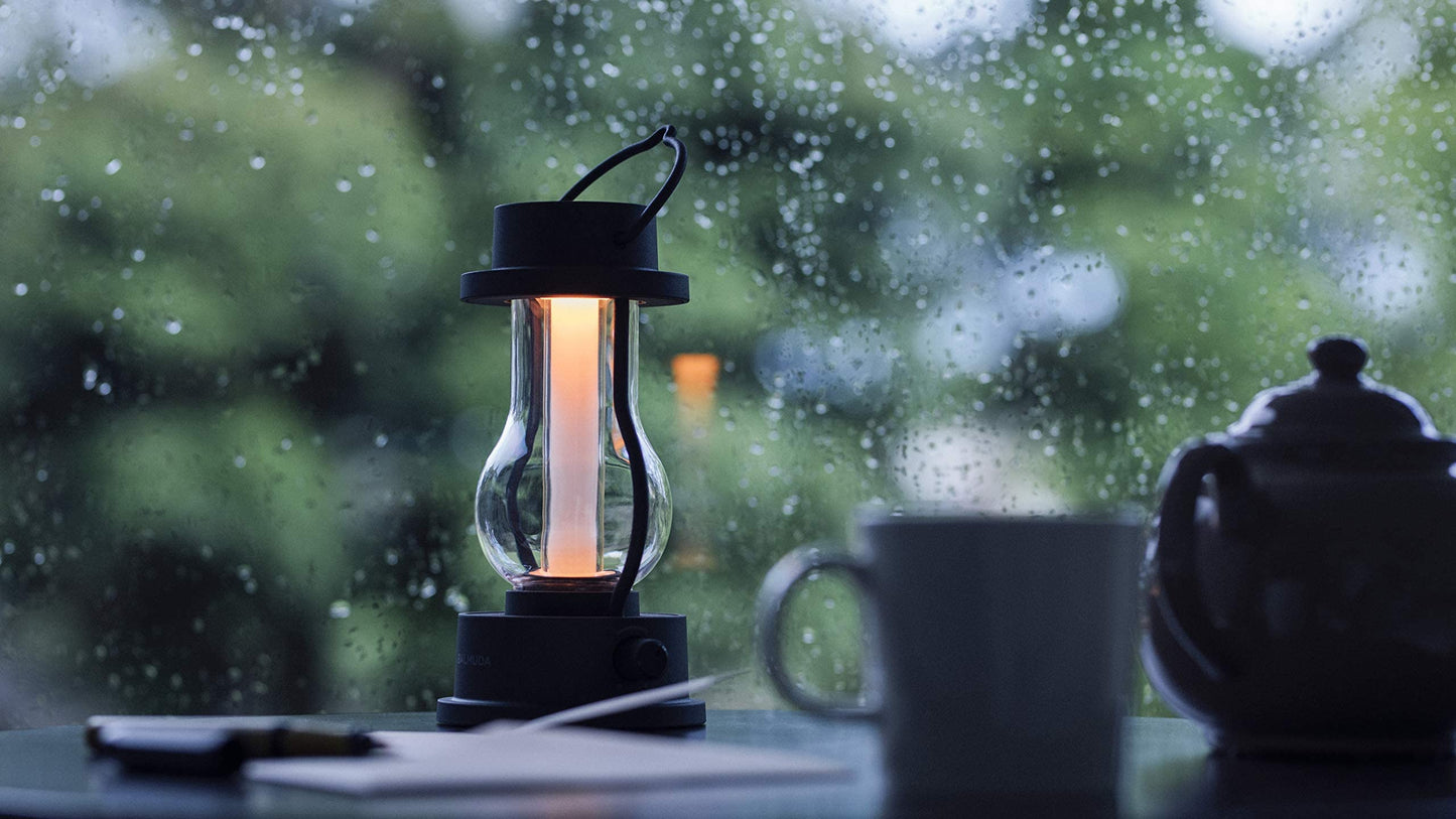 BALMUDA Combo Pack The Lantern Black & Navy | Rechargeable LED Lantern | 3 Light Modes: Candle, Amber, & Warm White | Battery Operated