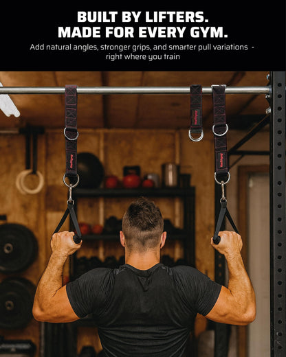 THEFITGUY Cable Extension Straps | Unlock New Grips & Exercises | 5 Adjustable Lengths | Heavy-Duty for Cable Attachments, Machines, Bars & Handles (Pair)