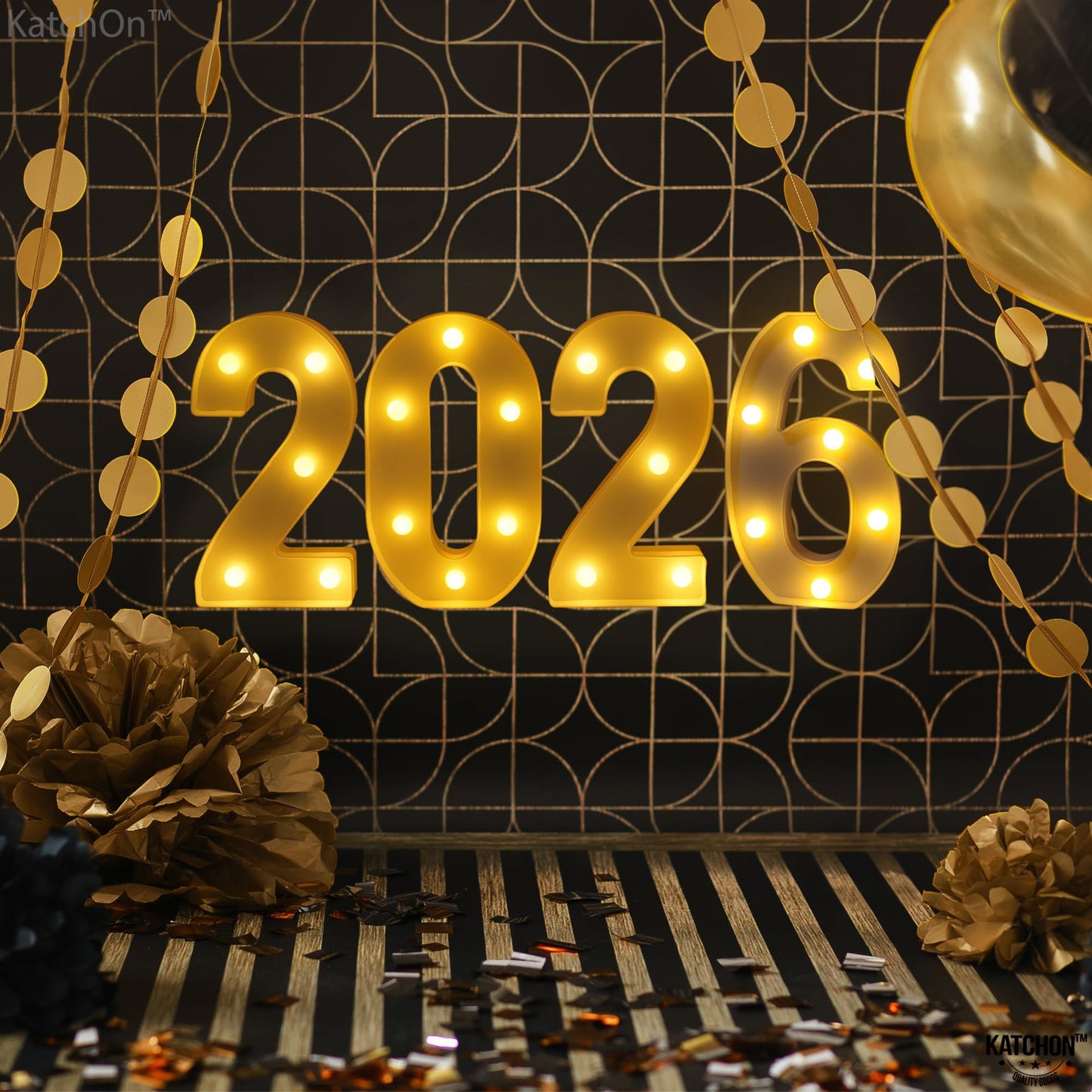 KatchOn, Led Light Up 2026 Sign - 8 Inch | 2026 Marquee Numbers for Graduation Decorations 2026 Light Up Numbers for Graduation Party Supplies 2026 Light Up Numbers for Graduation
