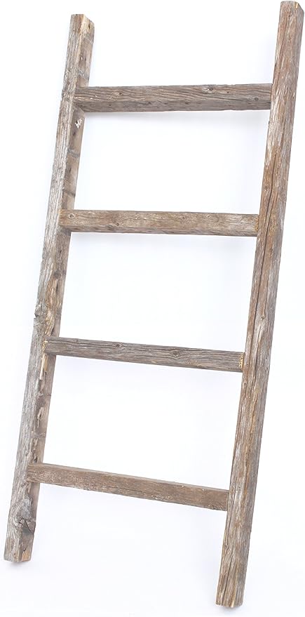 BARNWOODUSA Rustic Blanket Ladder
