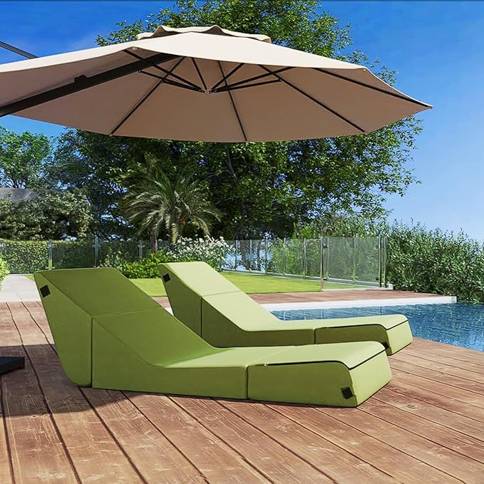 jela Outdoor Sofa, Waterproof Folding Lounge Chair and Sofa, UV Resistant Patio