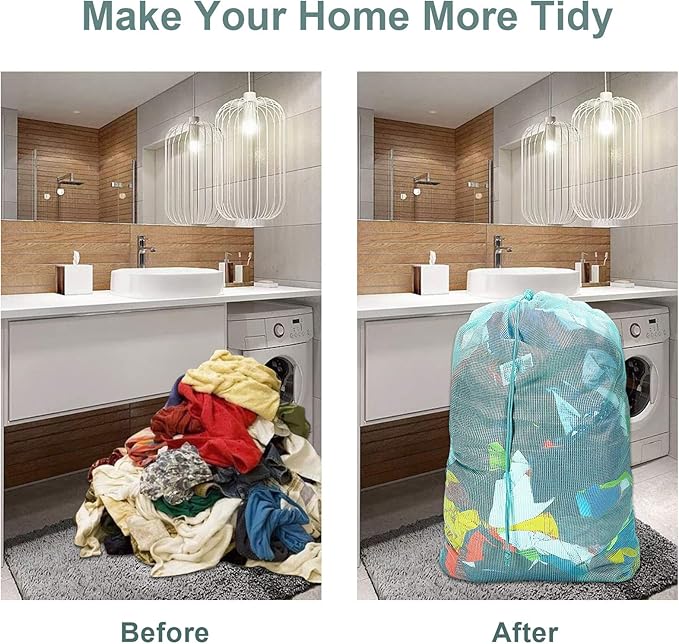 Mesh Laundry Bags, Heavy Duty