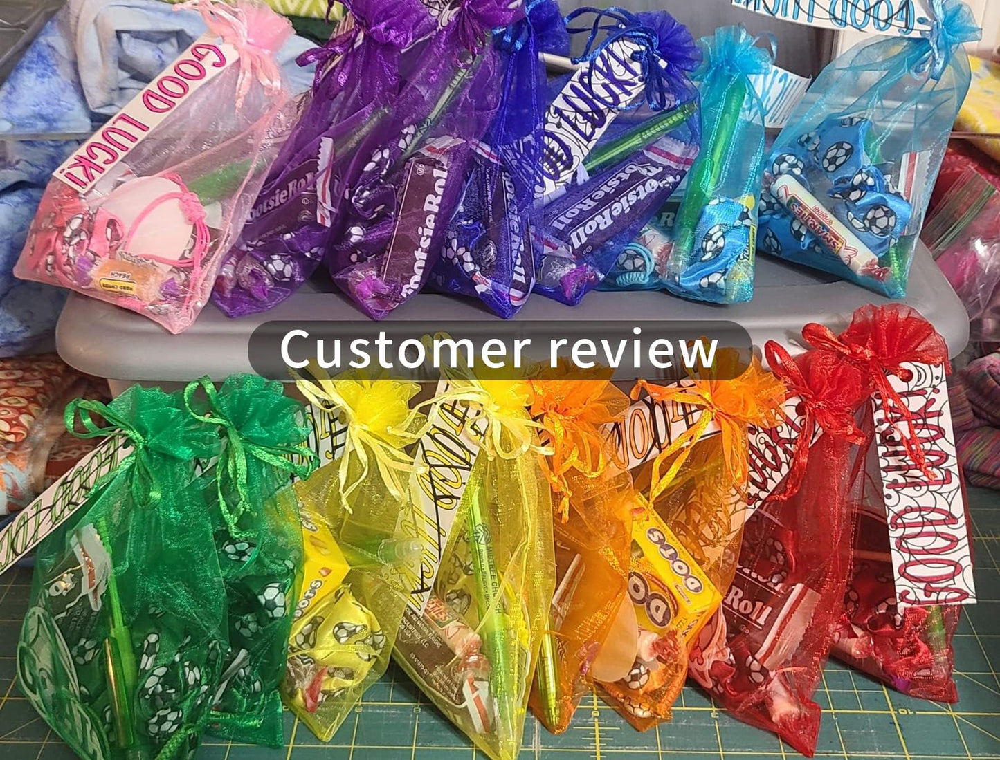 Jexila 120PCS Sheer Organza Bags 5X7 inches Mesh Drawstring Gift Bags Small for Jewelry Wedding Party Baby Shower Favor Bags (Rainbow )