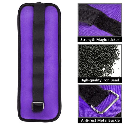 Vaupan Ankle/Wrist Weights, Small Leg Arm Hand Cuff Weights for Women Kids, Exercise Equipment with Adjustable Straps for Fitness Gym Dancing Walking Jogging Gymnastics Aerobics (1 Pair)