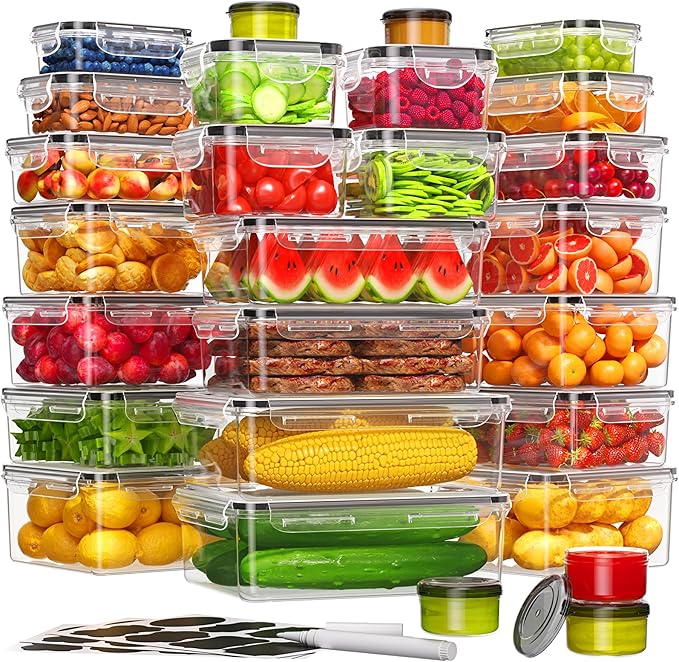 54-Piece Food Storage Containers