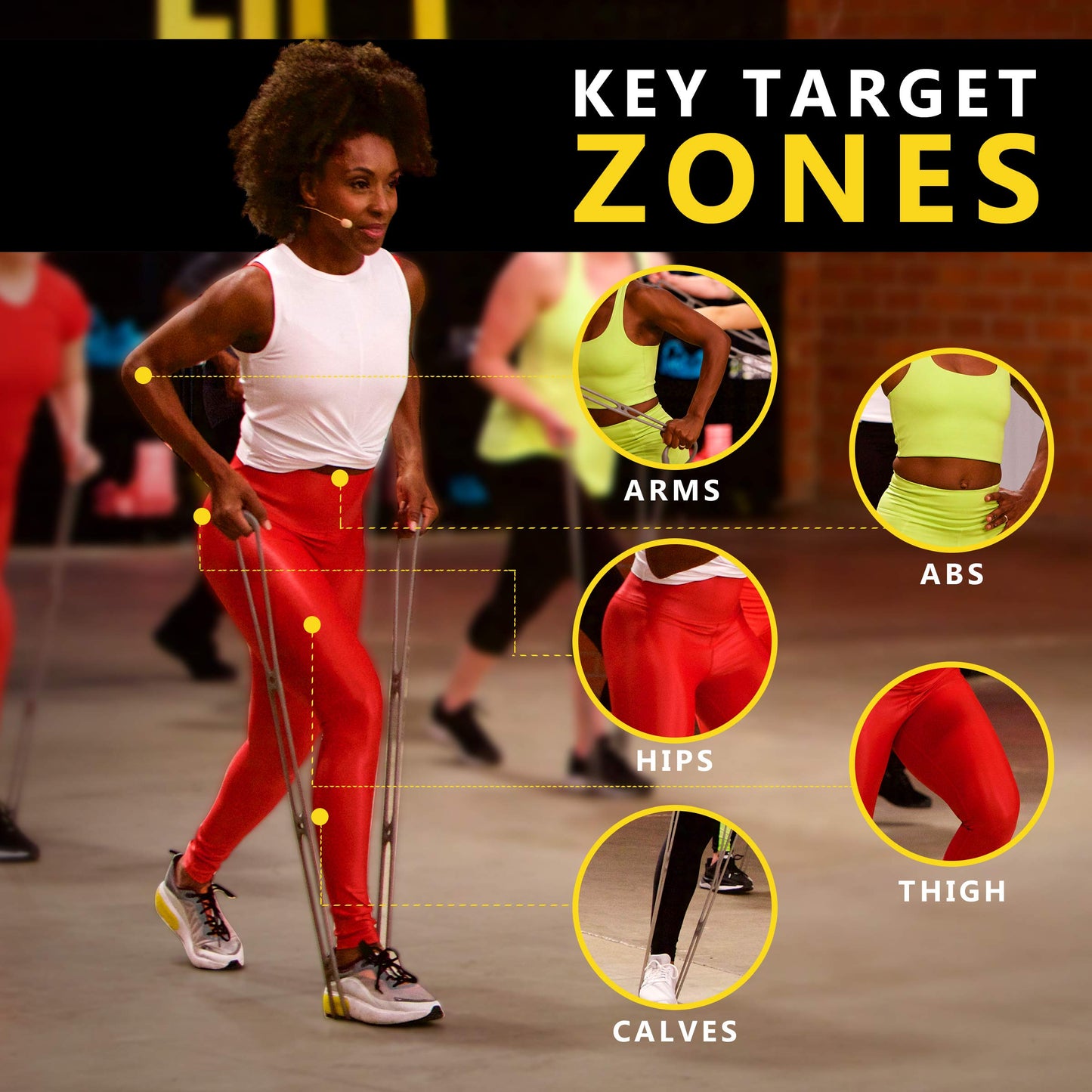 Walk at Home Resistance Bands 7 Ring Adjustable Resistance Bands for Working Out Home Workout Walking Exercise Workout Bands Fitness Program Exercise Bands Stretch Bands for Recovery, Black