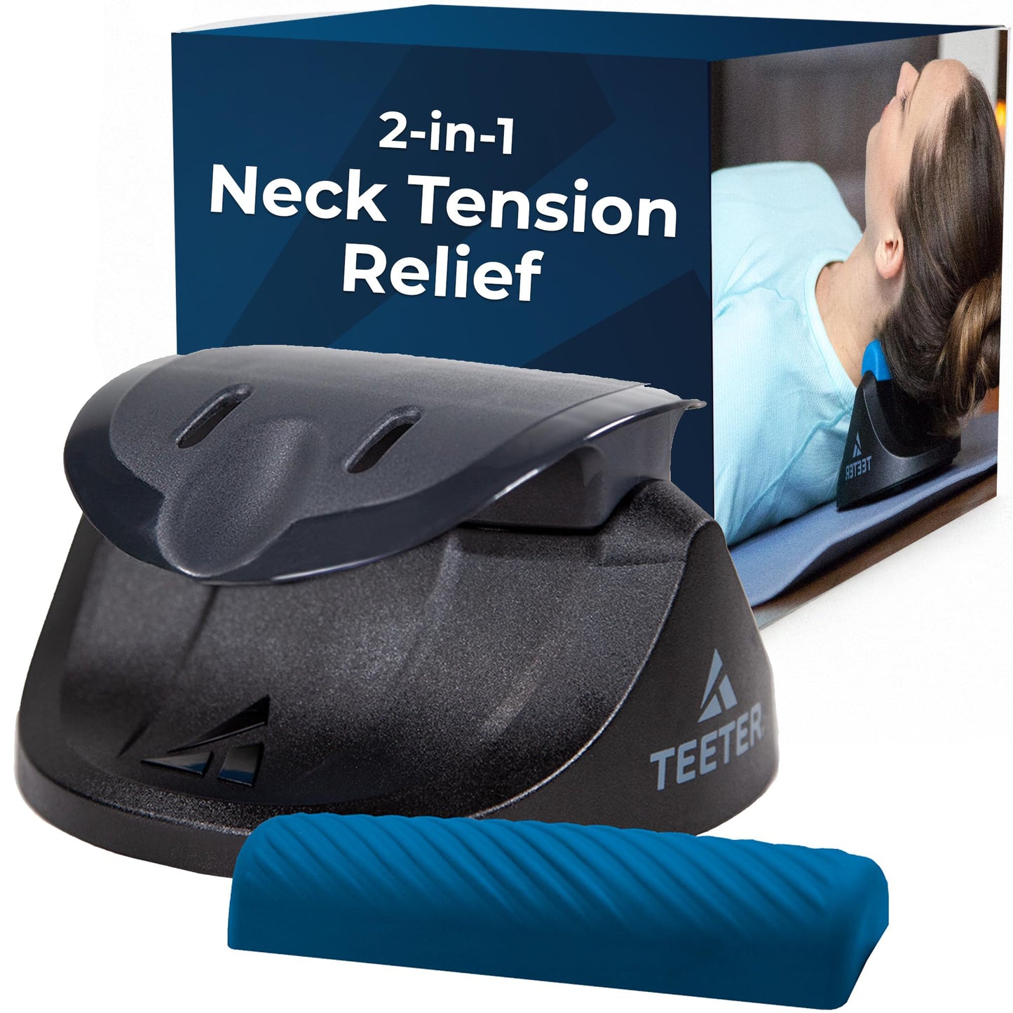 Teeter Neck Relax & Restore Duo- Portable Neck Traction Device for Decompression, Muscle Tension & Headache Pain Relief and Spine Health