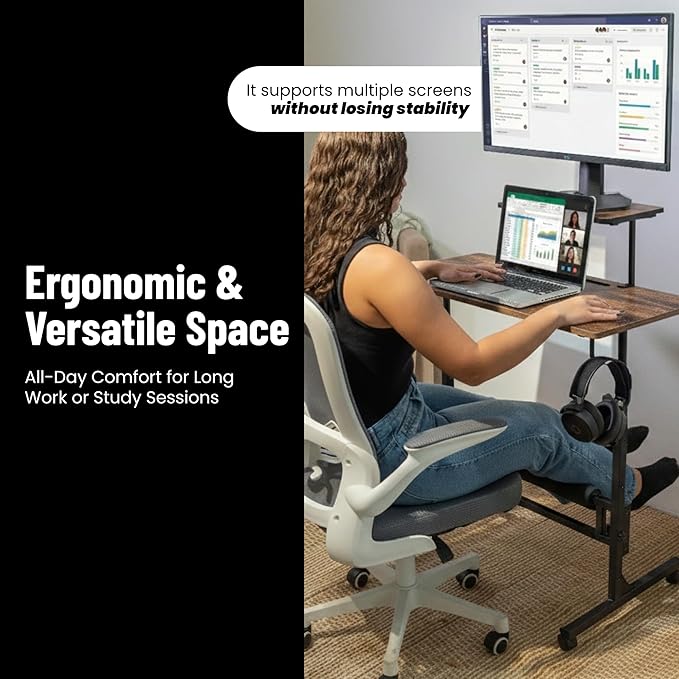 Model 2026 Adjustable Height Rolling Desk