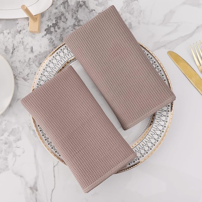 Homaxy 100% Cotton Waffle Weave Kitchen Towels