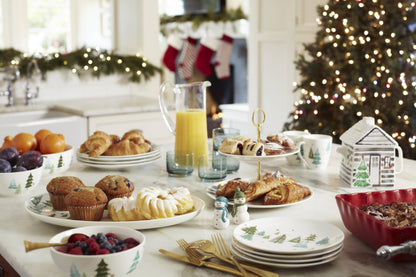 Lenox 880069 Balsam Lane 4-Piece Mug Set, Christmas Drinkware, Holiday Hosting