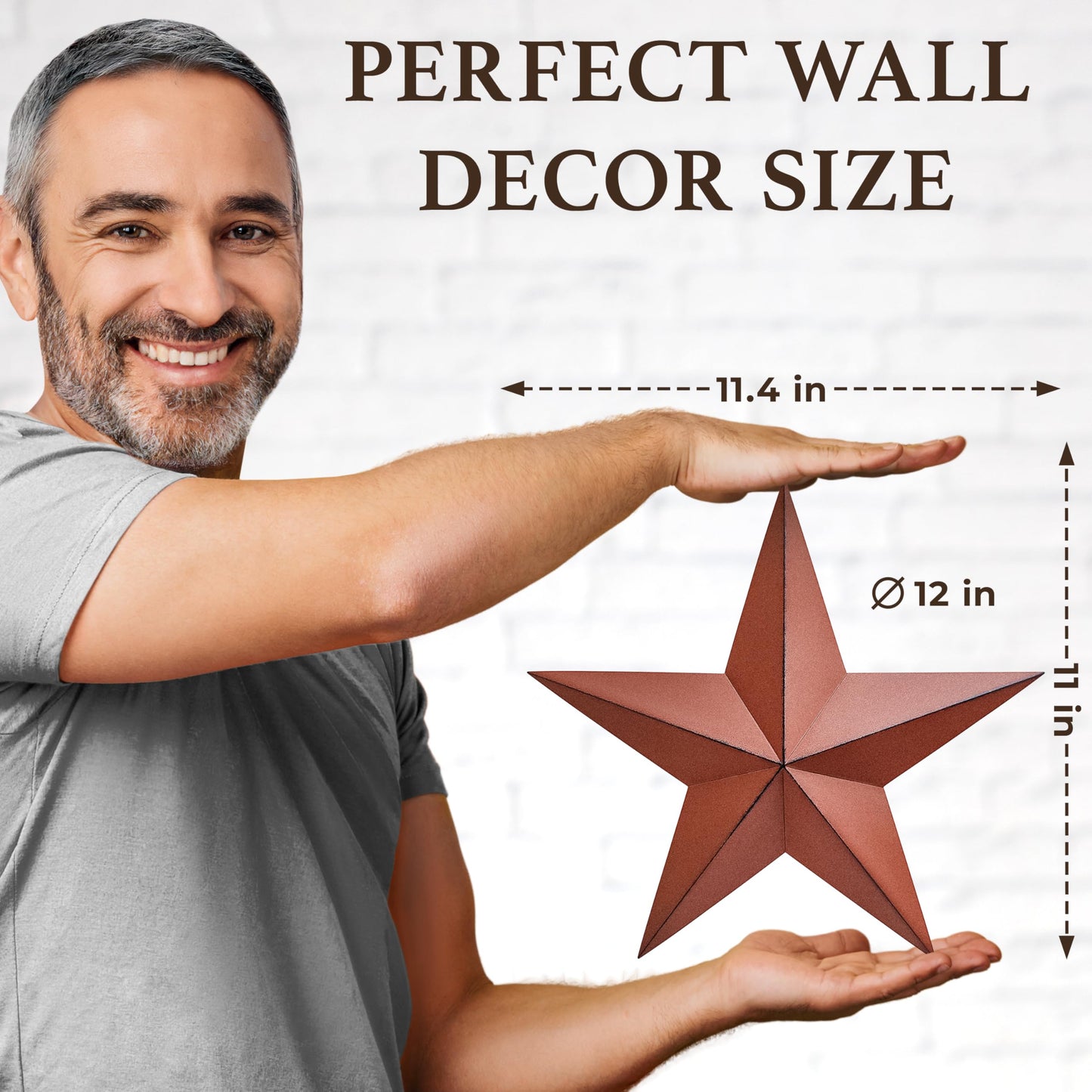 Distressed Country Red Black Burgundy Barn Star Country Primitive Wall Décor