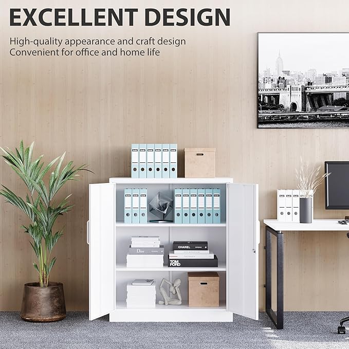 SISESOL White Metal Storage Cabinet