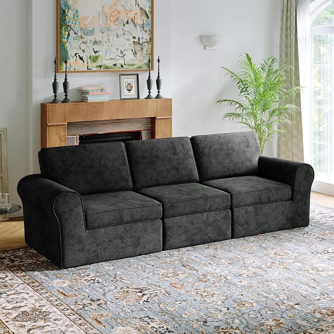 Novilla 108" Modular Sectional Sofa, Modular Sectional Couches