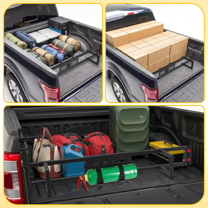 TENGBASE Truck Bed Divider Compatible with 2015-2026 Ford F150, Cargo Manager Molle Panel Truck Bed Organizer Replacement for Ford F-150 Accessories (Without Bed Liner & Pro Power Onboard)