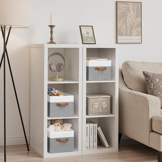 StorageWorks Fabric Shelf Baskets, Closet Organizers and Storage Basket