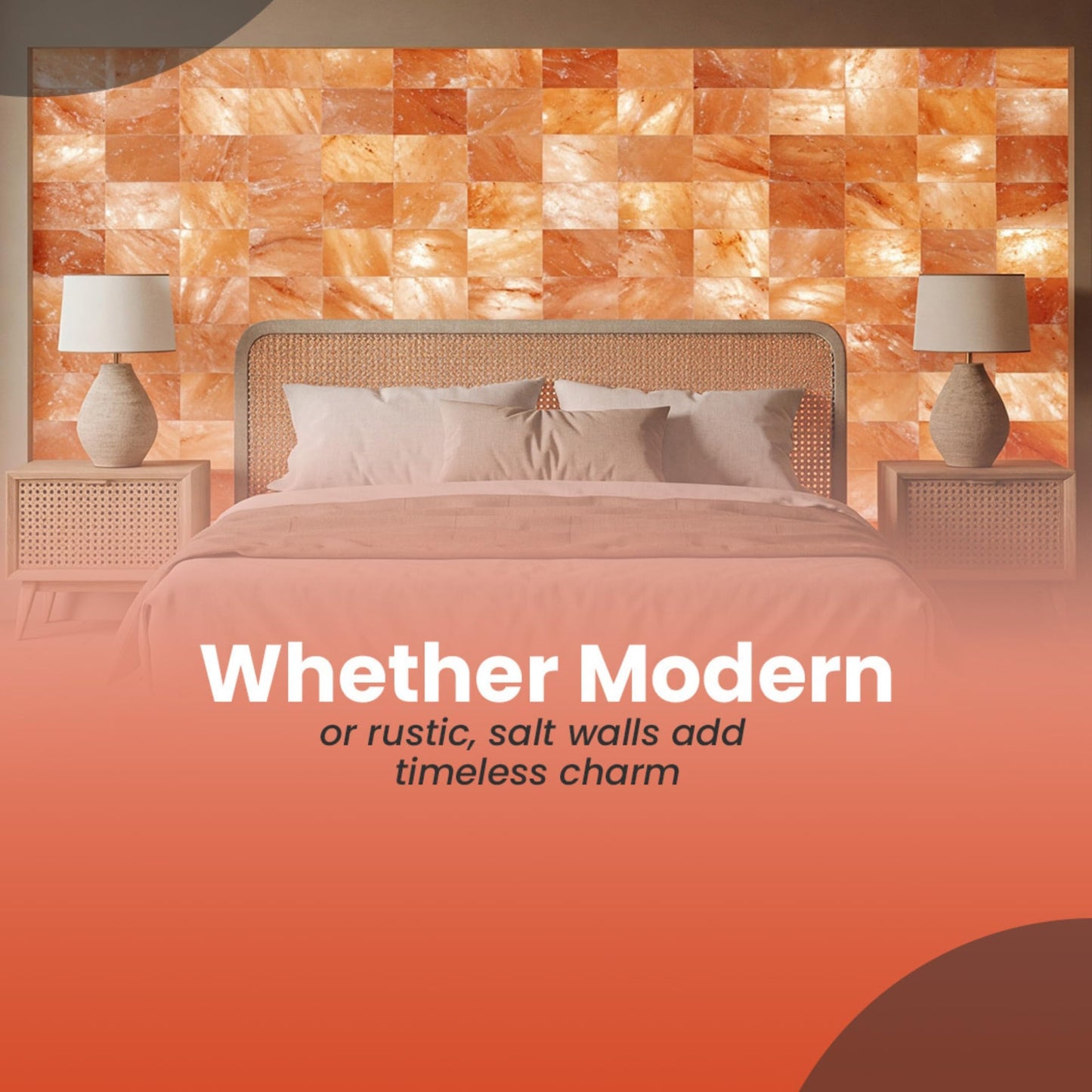 Himalayan Salt Tiles 8x4x1 - Pack of 10 with Salt Glue | Versatile Himalayan Salt Bricks for Sauna, Spa, Dry Aging, and Elegant Home Decor