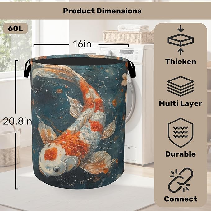 Japanese Style Fish Laundry Basket