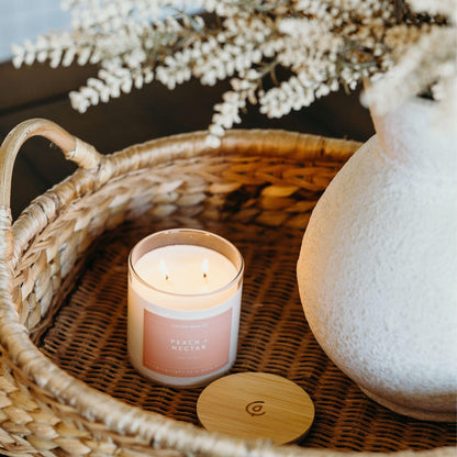 Calyan Wax Co. Peach & Nectar 2 Wick Candle