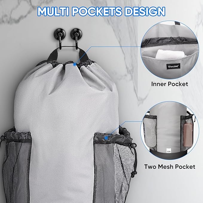 BALEINE 120L Laundry Bag Backpack, 900D Oxford Fabric Large Travel Laundry Bags