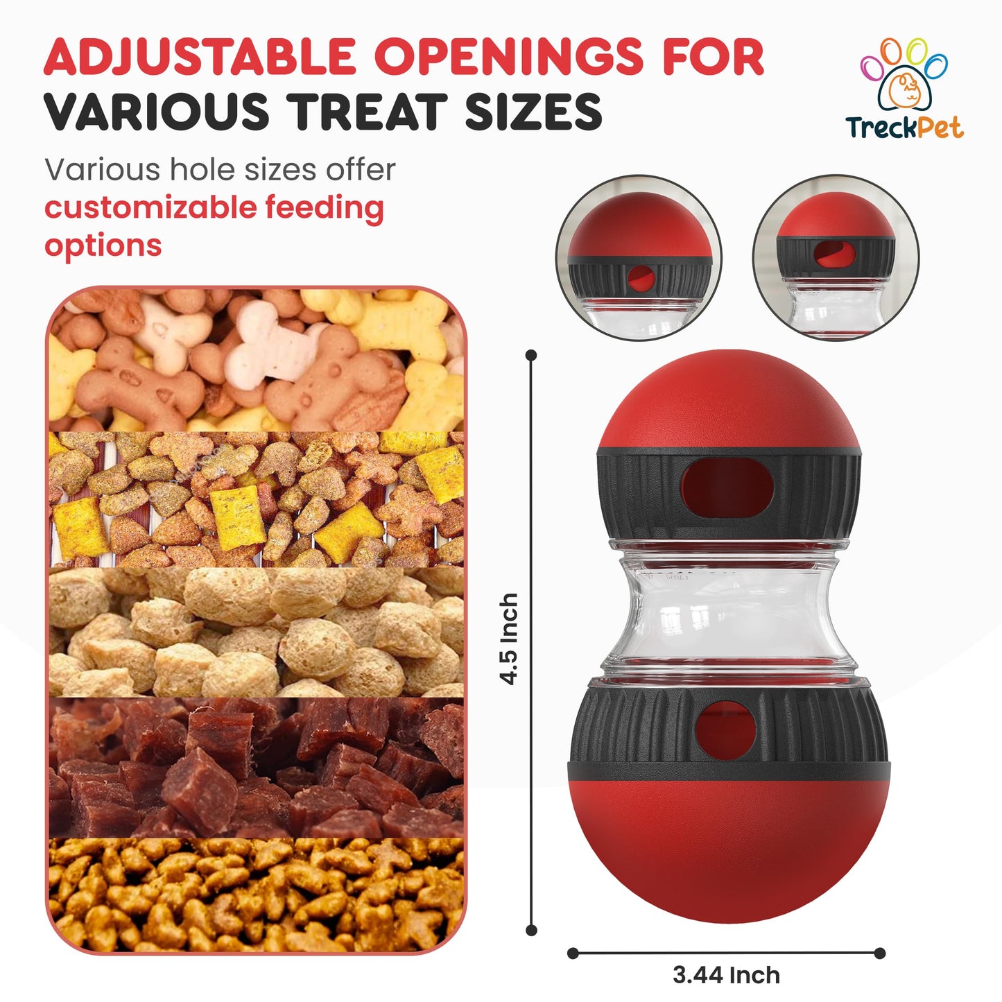 TRECKPET Treat Dispensing Dog Toys – Dog Puzzles for Smart Dogs – Dog Puzzle Toy for Boredom,Mental Stimulation, Enrichment and Training – Durable and Fun for All Breeds