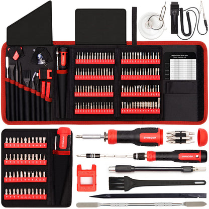 SHARDEN 191 in 1 Electronics Precision Screwdriver Set, Magnetic Driver Kit, with 164 Bits,Flexible Shaft, for iPhone, MacBook, Computer, Laptop, PC, Tablet, PS4, Xbox, Nintendo, Game Console