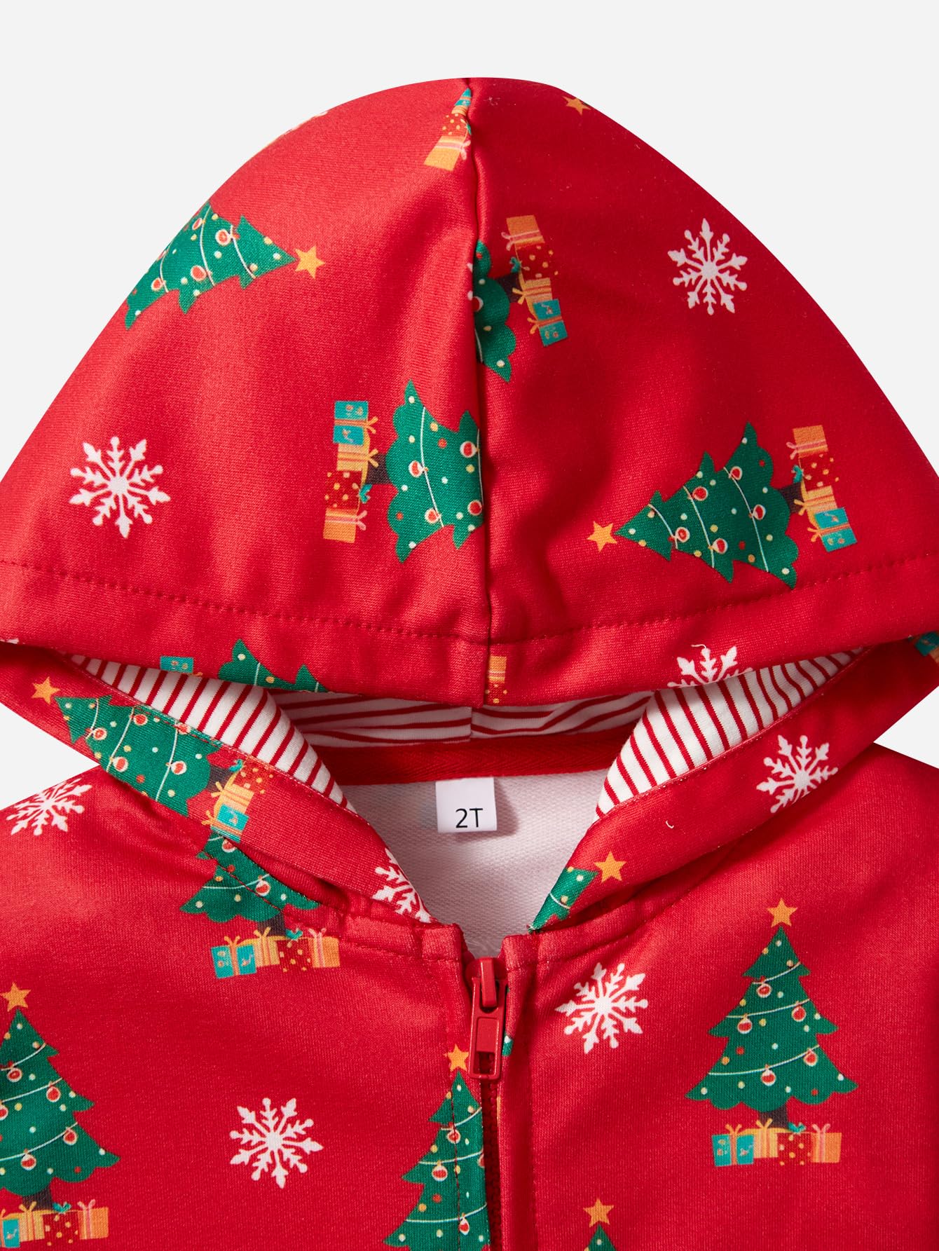 Kids Christmas Sweatshirt Toddler Boys Xmax Clothes Santa Claus Zip up Hoodie Holiday Long Sleeve Tops Winter Tree Shirt 6t 3097-130