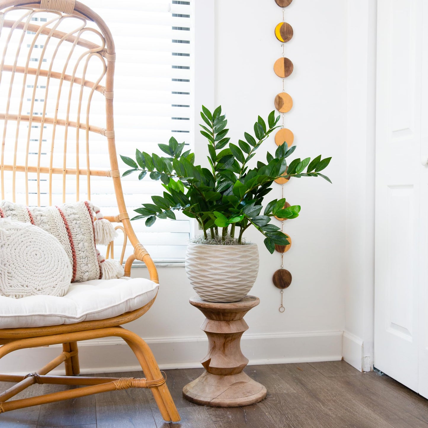 Nearly Natural 28in. Artificial Zamioculcas Plant with Decorative Planter