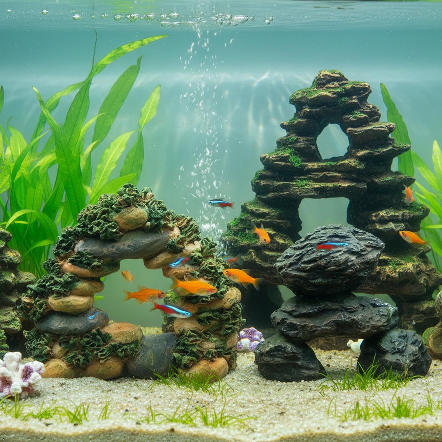 Kai Dream 6 Pcs Diorama Rocks Fake Rock Miniature Stone Rock Statue for Diorama Supplies Micro Train Landscape Railway Sand Table Miniature Models Fairy Garden Accessories
