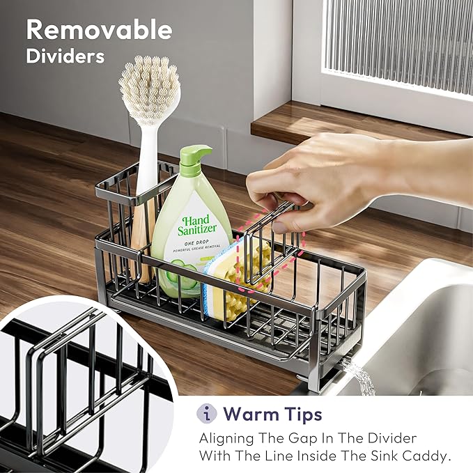 SWTYMIKI Sponge Holder for Kitchen Sink
