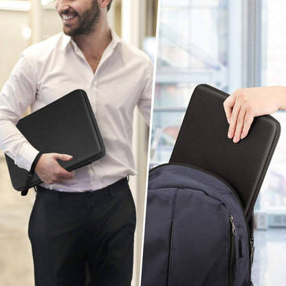 FINPAC Hard Shell Laptop Sleeve Case for 13-inch MacBook Air M3/A3113 M2/A2681 M1/A2337 2024-2018, MacBook Pro 14 2024-2019 M4/M3/M2, MacBook Pro 13 A2686 A2338, Shockproof Cover Carrying Bag,
