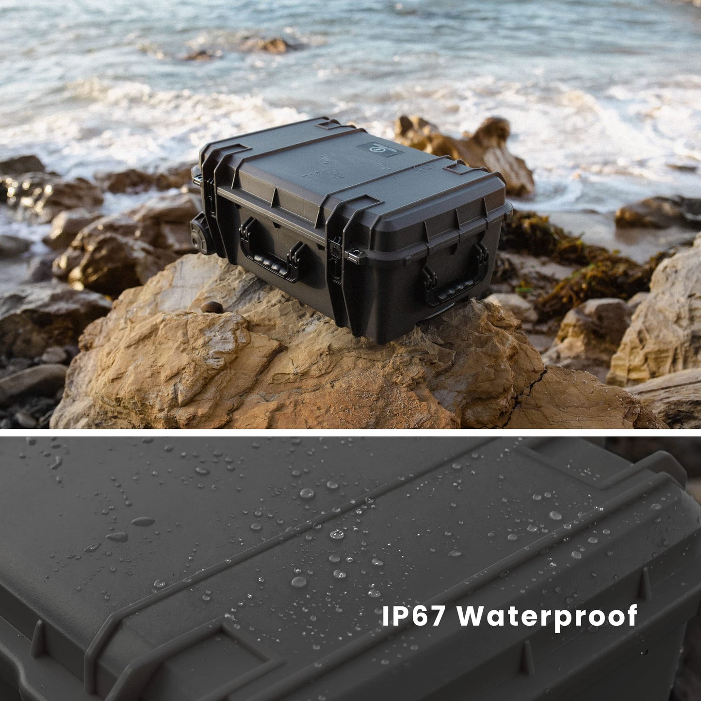 Seahorse 920 Heavy Duty Protective Dry Box Case - TSA Approved/Mil Spec / IP67 Waterproof/USA Made