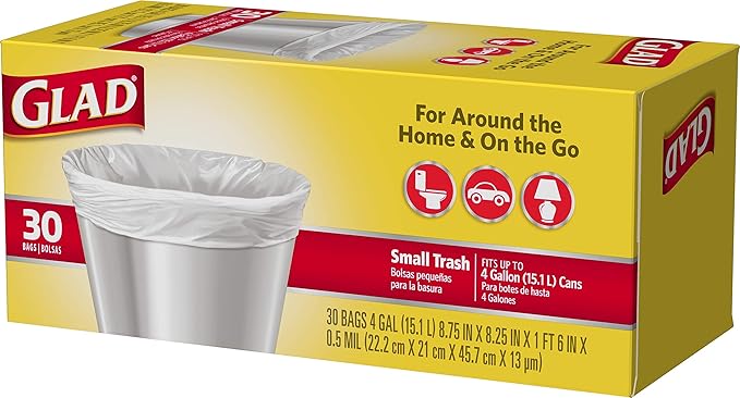 Glad Trash Bags, Small Garbage Bags