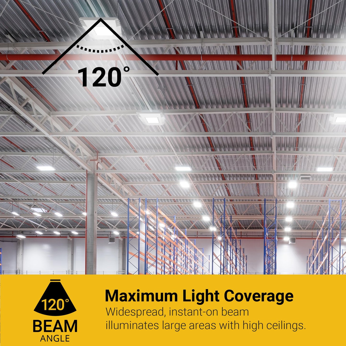 NUWATT 150W Waterproof LED Canopy Lights for Gas Station, 4000K/5000K Selectable, 21250LM, Dimmable, 120-277V, IP67 Rated, Indoor & Outdoor LED Parking Garage Lighting or Light for Carport