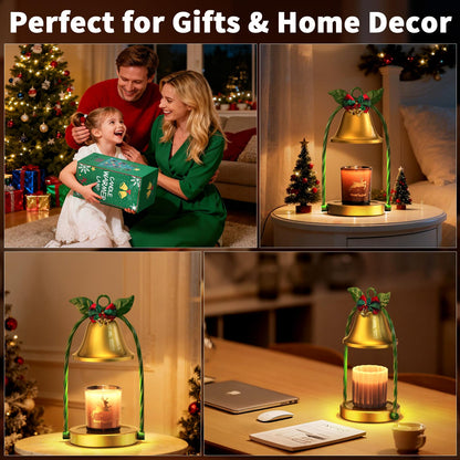 WYghyronic Candle Warmer Lamp with Timer & Dimmable 4-Level Brightness - Adjustable Height,for New Home Bedroom, Gifts for Women (Christmas)