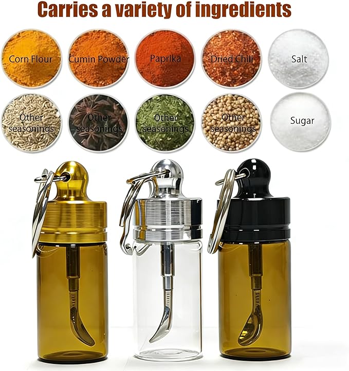 3 Pack Mini Glass Containers