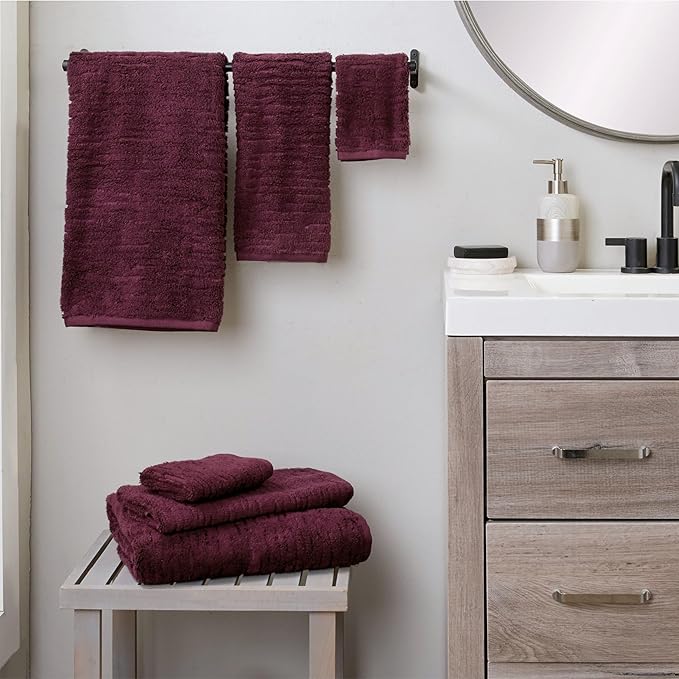 SKL Home CloudSoft 100% Cotton Luxury 6-Piece Towel Set, 600 GSM, Ultra Plush &