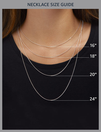 Amazon Essentials Diamond 3 Stone (1/4 cttw)18" Pendant Necklace (previously Amazon Collection)
