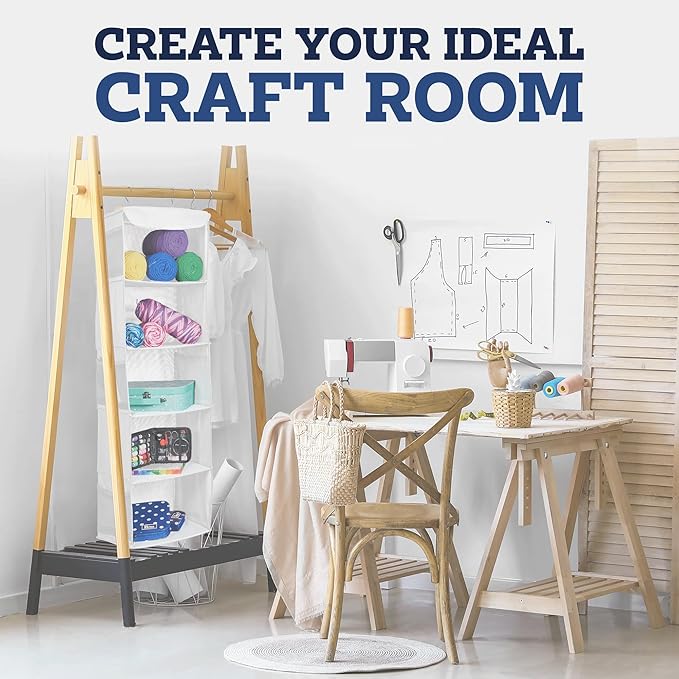 ZOBER Hanging Closet Organizer, 5-Shelf