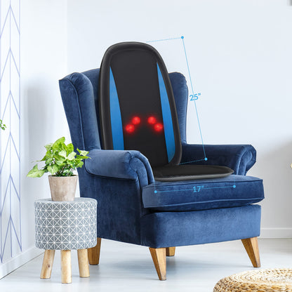 COMFIER Shiatsu Back Massager with Heat,Deep Tissue Kneading Massage Seat Cushion,Massage Chair Pad for Full Back,Body Massager for Home or Office Chair use, Gift