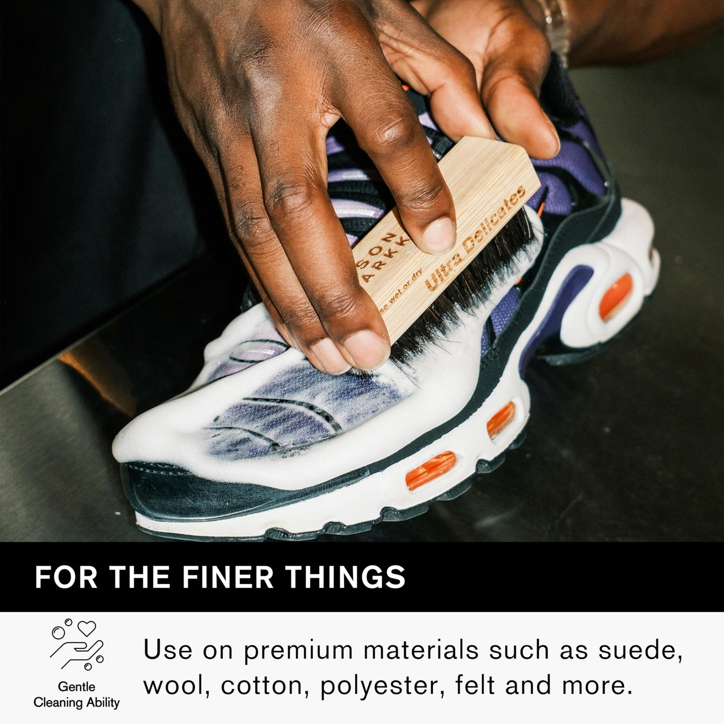 Jason Markk Shoe Cleaning & Sneaker Care – Deep Cleaning Solution, Delicate & Durable Brushes – Safe for Leather, Suede, Wool, Cotton, Polyester