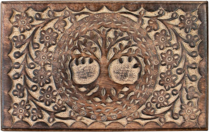ZYNTIX Wooden Jewelery Box Decorative Box with Life of Tree Carving - Antique Design for Sister Birthday Gifts, Jewelry Organizer Gifts For Women Birthday Unique, wooden Handmade love Gift (Antique)